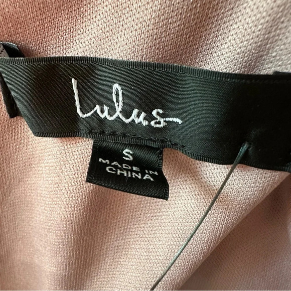 Lulus NWT Sweet Inspiration Mauve Pink Ruffled Maxi Dress Size Small Lined - Picture 10 of 11
